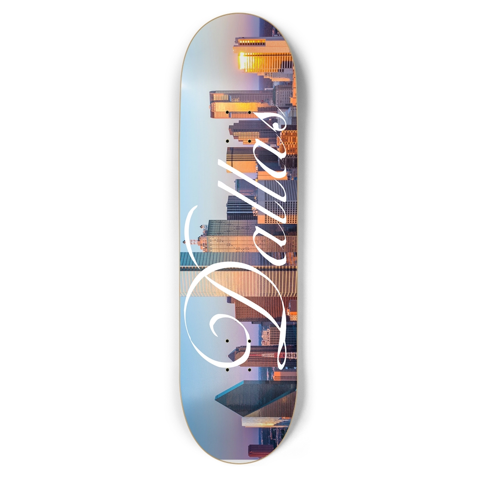Downtown Dallas Skateboard Deck